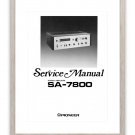 Pioneer SA-7800 Service Manual Pioneer SA-7800 Service Manual