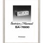 Pioneer SA-7800 Service Manual