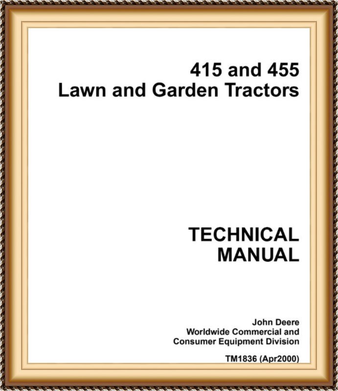 TM1836 John Deere 415 Tractor Technical Manual