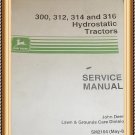 John Deere 300 312 314 316 Lawn Tractor Service Repair Manual SM2104