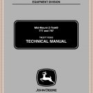 TM2077 JOHN DEERE MID-MOUNT Z-TRAK 777 797 Technical Manual