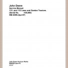 SM2059 JOHN DEERE 110 112 LAWN TRACTOR Technical Manual