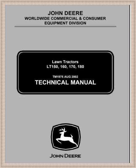 TM1975 John Deere LT150 LT160 LT170 LT180 Technical Manual