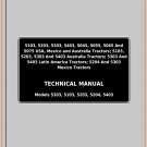TM900019 John Deere 5103 5203 5303 5403 Tractor Technical Manual