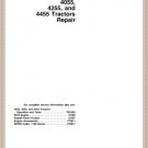 John Deere 4055 4255 4455 Tractor Technical Manual TM1458