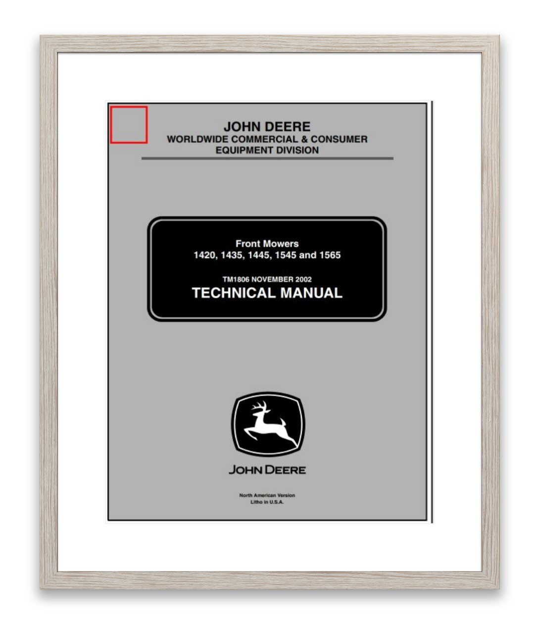 TM1806 John Deere 1420, 1435, 1445, 1545, 1565 Technical Manual