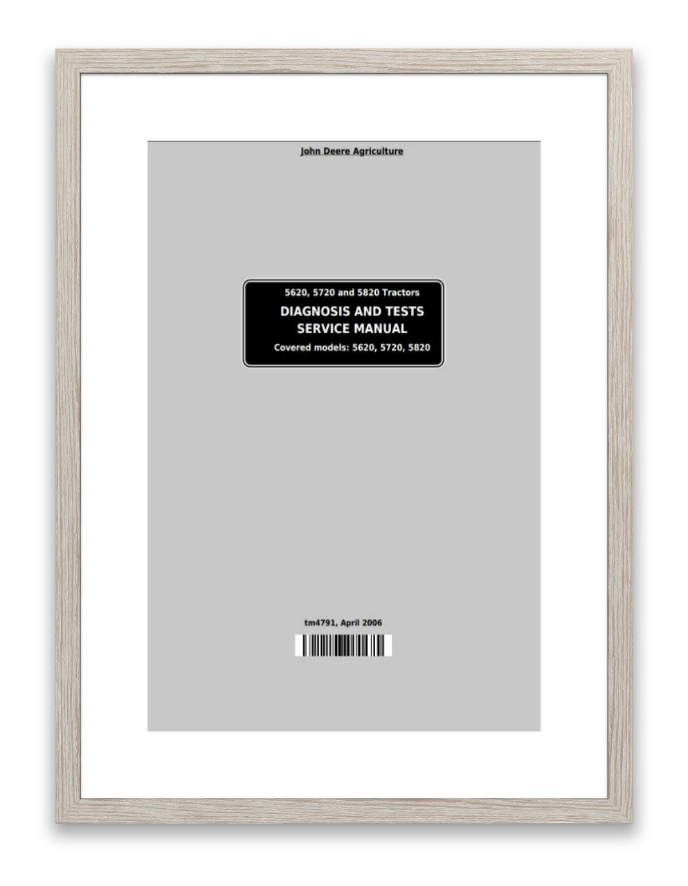 TM4791 John Deere 5620 5720 5820 Diagnostic Tests Service Manual