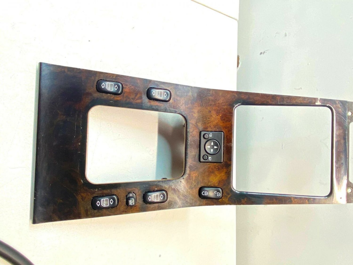 0205 Mercedes W163 Center Console Window Switch Wood Grain OEM A163