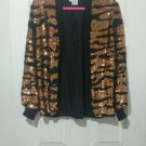 Sho max Original Silk Sequined tiger striped Jacket Size S