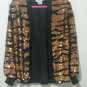 Sho max Original Silk Sequined tiger striped Jacket Size S