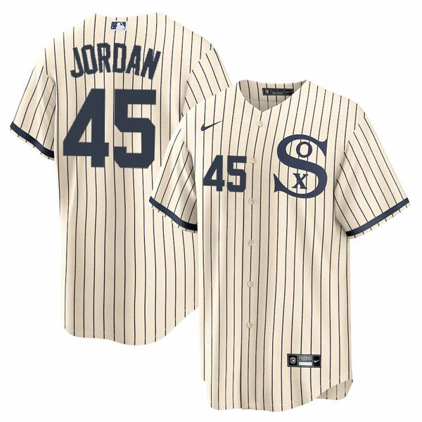 Men's Chicago White Sox #45 Michael Jordan Field of Dreams Limited Edition Jersey Stitched