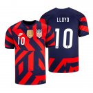 USWNT #10 Carli Lloyd Navy Red Away Stadium Mens/Kid Soccer Jersey 4-Stars 2021/22