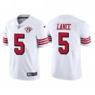 Trey Lance San Francisco 49ers White Throwback Limited Mens Football Jersey 75th Anniversary