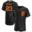 Kris Bryant #23 San Francisco Giants Black Flex Base Mens Jersey Stitched
