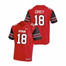 Britain Covey Utah Utes Red NCAA College Football Stitched Jersey For Men