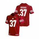 Garrett Groshek Wisconsin Badgers Red NCAA College Football Stitched Jersey For Men