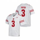 Kendric Pryor Wisconsin Badgers White NCAA College Football Stitched Jersey For Men