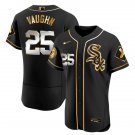 Andrew Vaughn Chicago White Sox 2021 Black Golden Stitched Jersey For Men