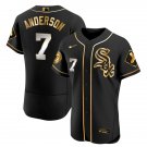 Tim Anderson Chicago White Sox 2021 Black Golden Stitched Jersey For Men