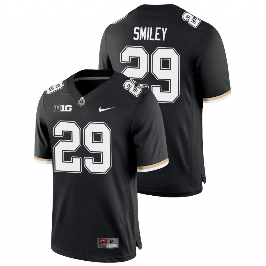Simeon Smiley Black Purdue Boilermakers College Football Stitched Jersey For Men