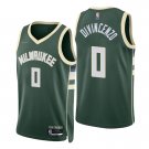 Donte Divincenzo Milwaukee Bucks Icon Green 75th Anniversary Diamond Stitched Jersey 2022 For Men