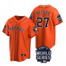 Jose Altuve Houston Astros Orange Cool Base 2021 World Series Stitched Jersey For Men