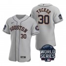 Kyle Tucker Houston Astros Gray Flex Base 2021 World Series Stitched Jersey For Men