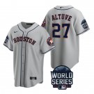 Jose Altuve Houston Astros Gray Cool Base 2021 World Series Stitched Jersey For Youth