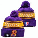 Phoenix Suns 75Th Diamond Anniversary Beanie Sport Cuffed Knit Hat With Pom For Adult Purple