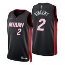 Gabe Vincent Miami Heat Icon Black 75th Anniversary Diamond Stitched Jersey 2022 For Men
