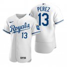 Salvador Perez Kansas City Royals White Flex Base Stitched Jersey 2022 Uniforms For Men