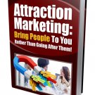 Attraction Marketing to Bring People To You | E-Book Download