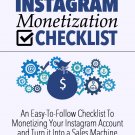 Instagram Monetization Checklist | E-Book Download