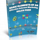 Basic Elements Of An Effective Internet Marketing SalesPage | E-Book Download