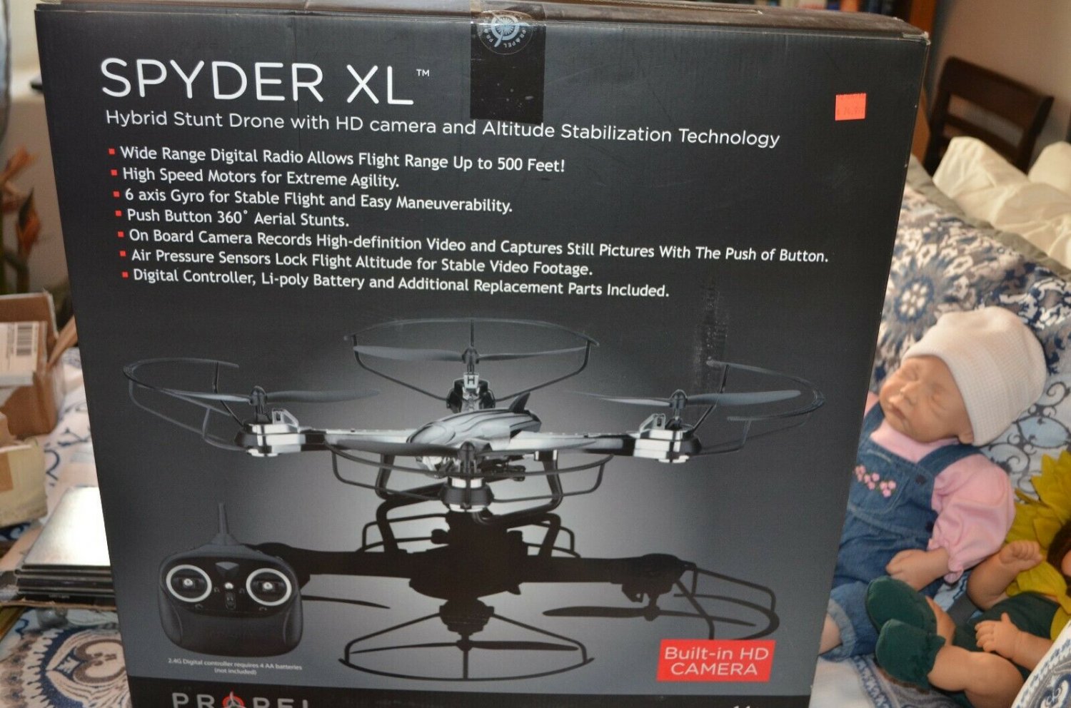 spyder xl drone from propel. 1 battery pack INCLUDED