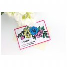 Thanks card for best friend, thanks friend card, thank you card with flowers