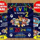 Paw Patrol Invitation, Paw Patrol Invitations, Paw Patrol Birthday Invitations