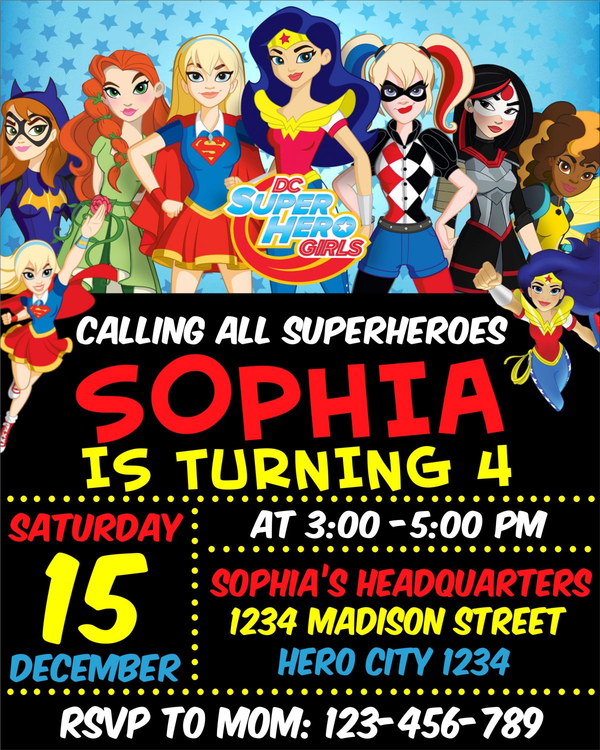 DC Superhero Girl Invitations DC Superhero Girl Invitation DC dc-superhero-girl-invitations-dc-superhero-girl-invitation-dc