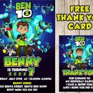 Ben 10 Invitation, Ben 10 Invitations, Ben 10 Birthday Invitations, Ben 10 Birthday Invitation