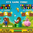 Mario Invitation, Mario Invitations, Super Mario Invitation, Super Mario Invitations