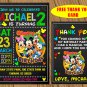 Mickey Mouse Invitation, Mickey Mouse Invitations, Mickey Mouse Birthday
