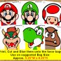 Mario Favor Bags, Mario Favor Bag, Super Mario Favor Bag, Super Mario Favor Bags