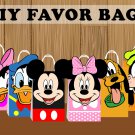 Mickey Mouse Favor Bag, Mickey Mouse Favor Bags, Mickey Mouse Birthday