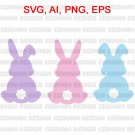 Easter Bunnies SVG Easter SVG Easter Bunny SVG Passover SVG Passover Bunny SVG