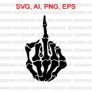 Skeleton Middle Finger SVG Skeleton SVG Fuck SVG