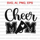 Cheer Mom Svg, Cheer Life Svg, Cheerleader Svg Files, Cheerleader Mom Designs