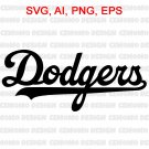 Dodgers SVG Baseball SVG LA SVG Los Angeles Baseball Team SVG Dodgers SVG Baseball SVG LA SVG Los Angeles Baseball Team SVG