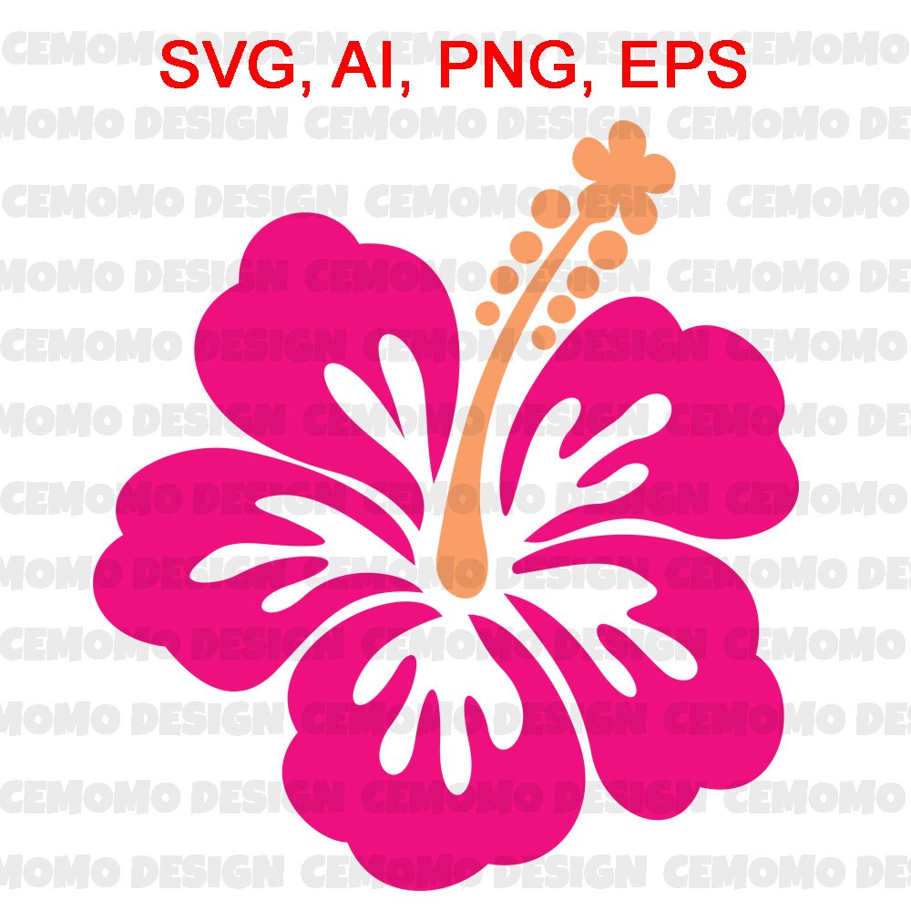 Hibiscus Svg Hawaiian Flower Svg Hibiscus Flower Svg Flower Svg Hawaii