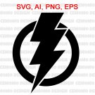 The Flash SVG Lightning Bolt Symbol SVG Lightning Bolt Silhouette Lightning Bolt SVG