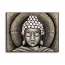 Sun Buddha Painting - Silver